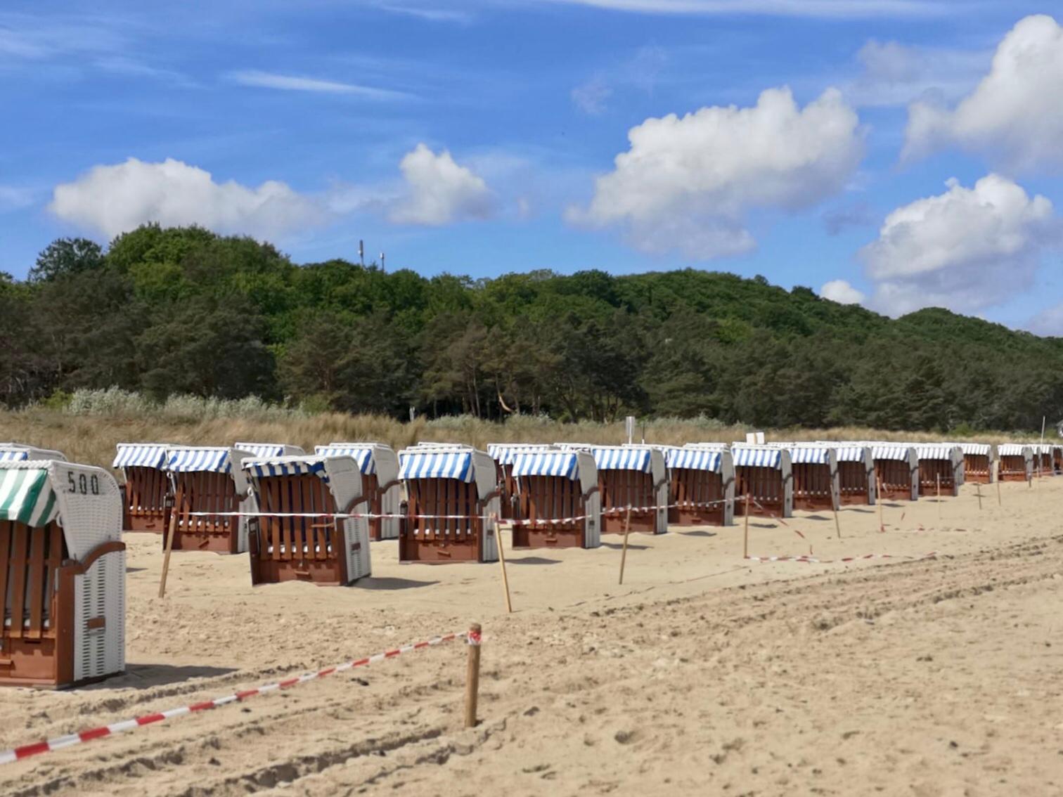 Strandkorbplatzierung auf Rügen