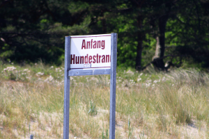 Beginn des Hundestrandes in Baabe - Foto: Interdomizil GmbH