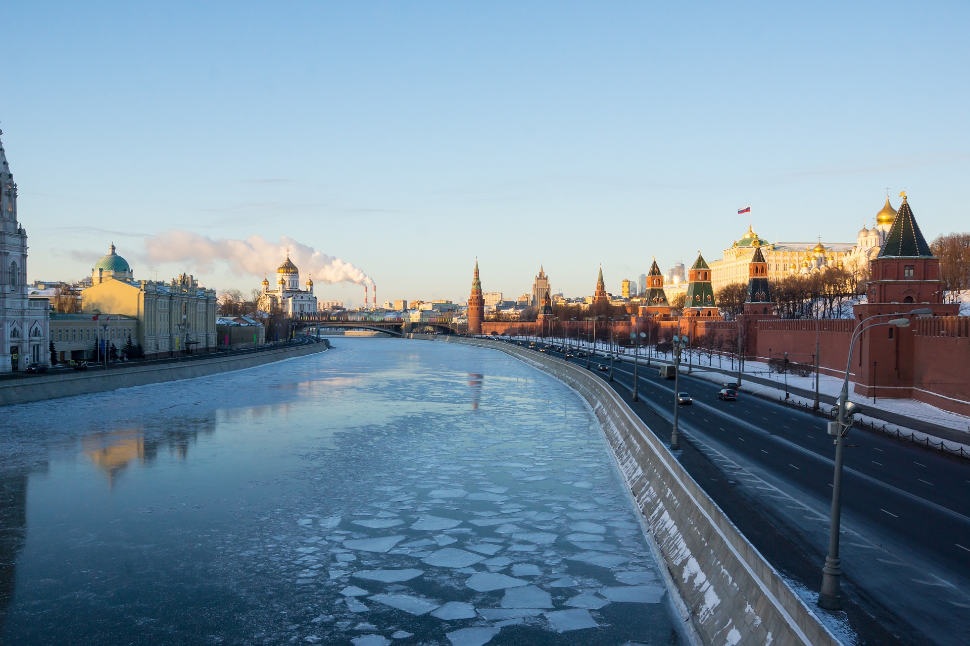 Kreml und Moskau im Winter