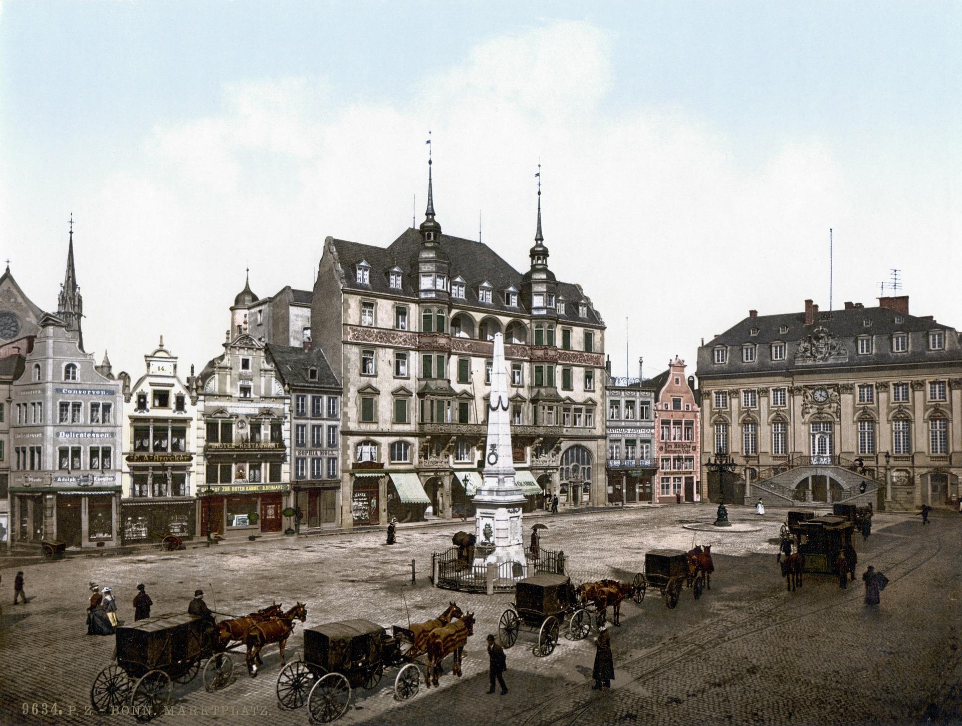 Rathaus Bonn um 1900