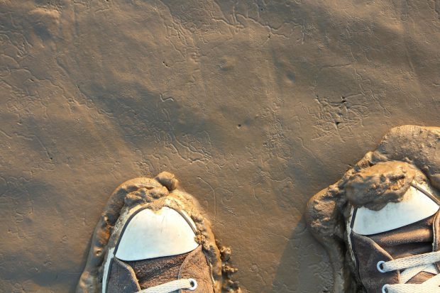 Leinensneaker ideal für eine Wattwanderung geeignet // BIld: Pixabay (CC0)