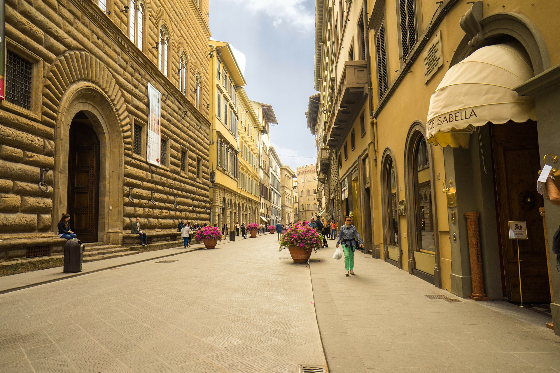 Straßenleben in Florenz