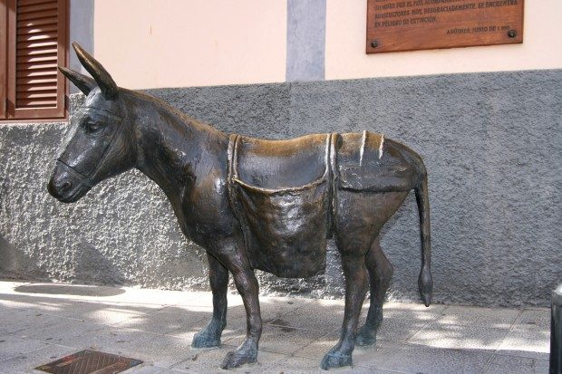 Lebensgroßer Esel, detailgetreu nachgebildet aus Bronze / Copyright © Marion Hagedorn/InterDomizil